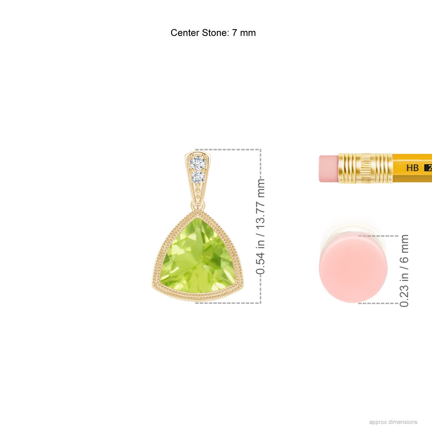 A - Peridot / 1.22 CT / 14 KT Yellow Gold