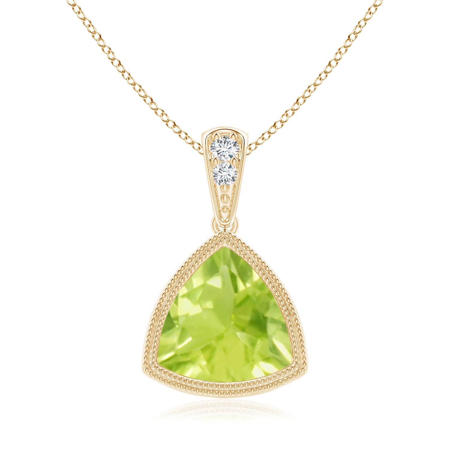 A - Peridot / 1.92 CT / 14 KT Yellow Gold