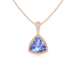 Vintage Inspired Rose Gold Tanzanite Necklaces & Pendants