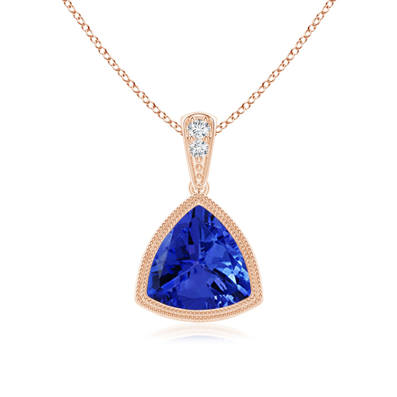 AAA - Tanzanite / 1.22 CT / 14 KT Rose Gold