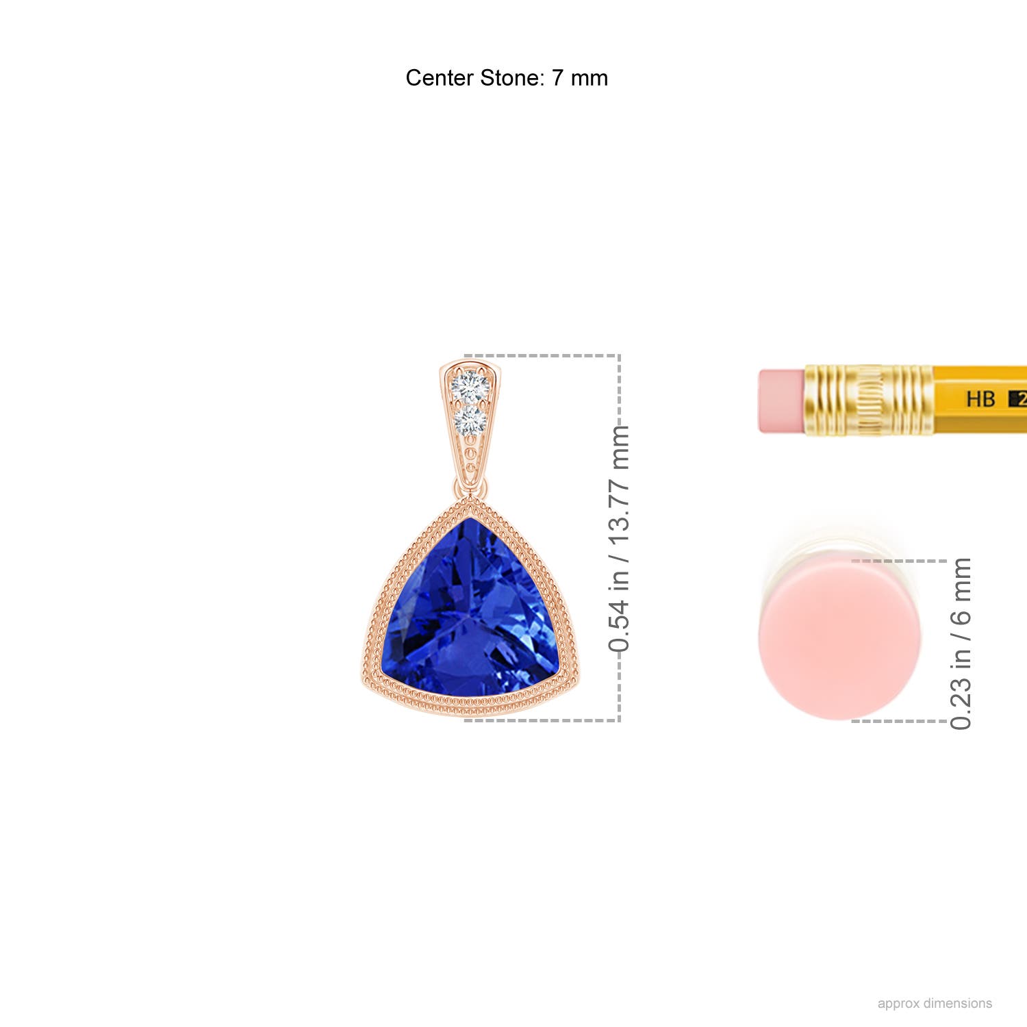 AAA - Tanzanite / 1.22 CT / 14 KT Rose Gold