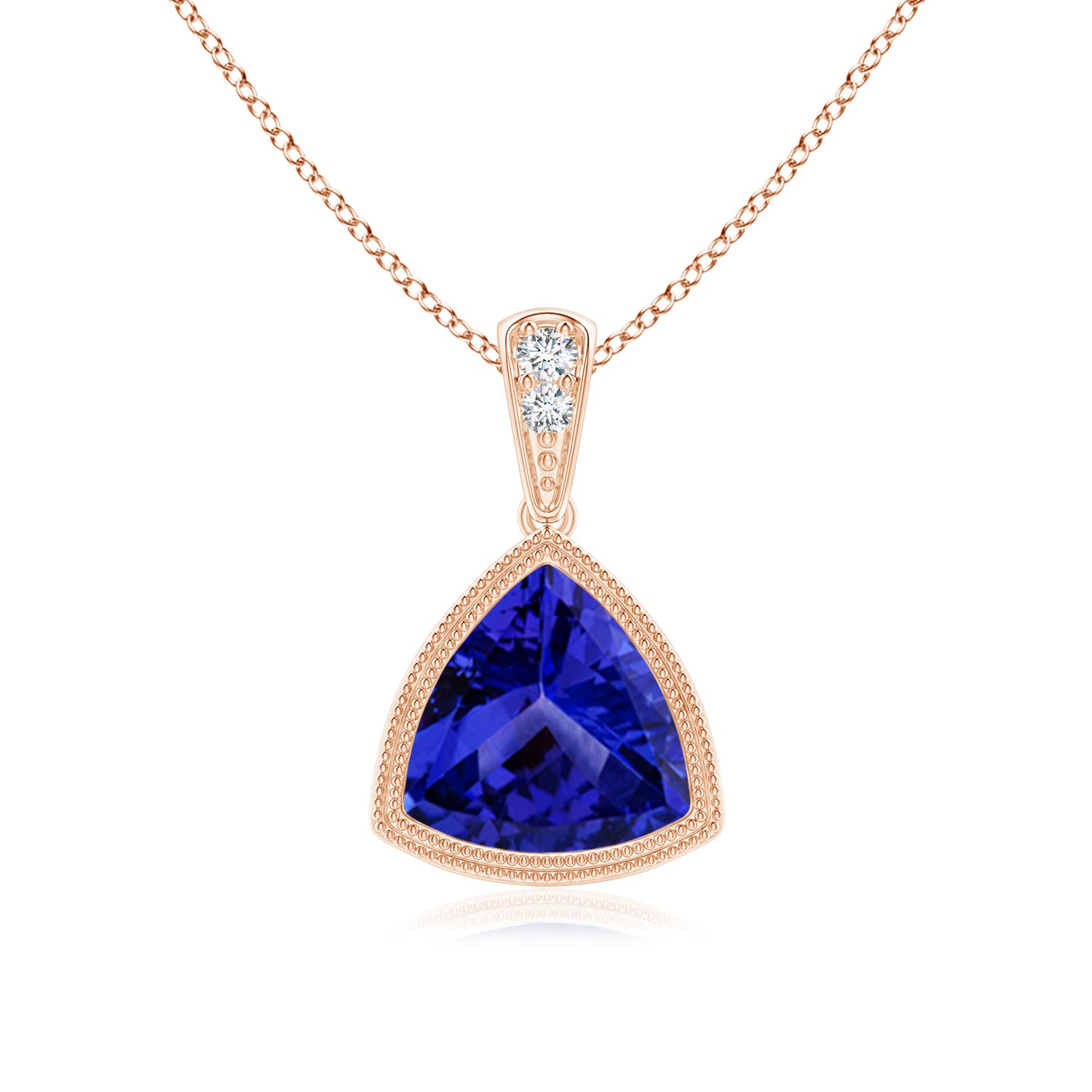 AAAA - Tanzanite / 1.22 CT / 14 KT Rose Gold