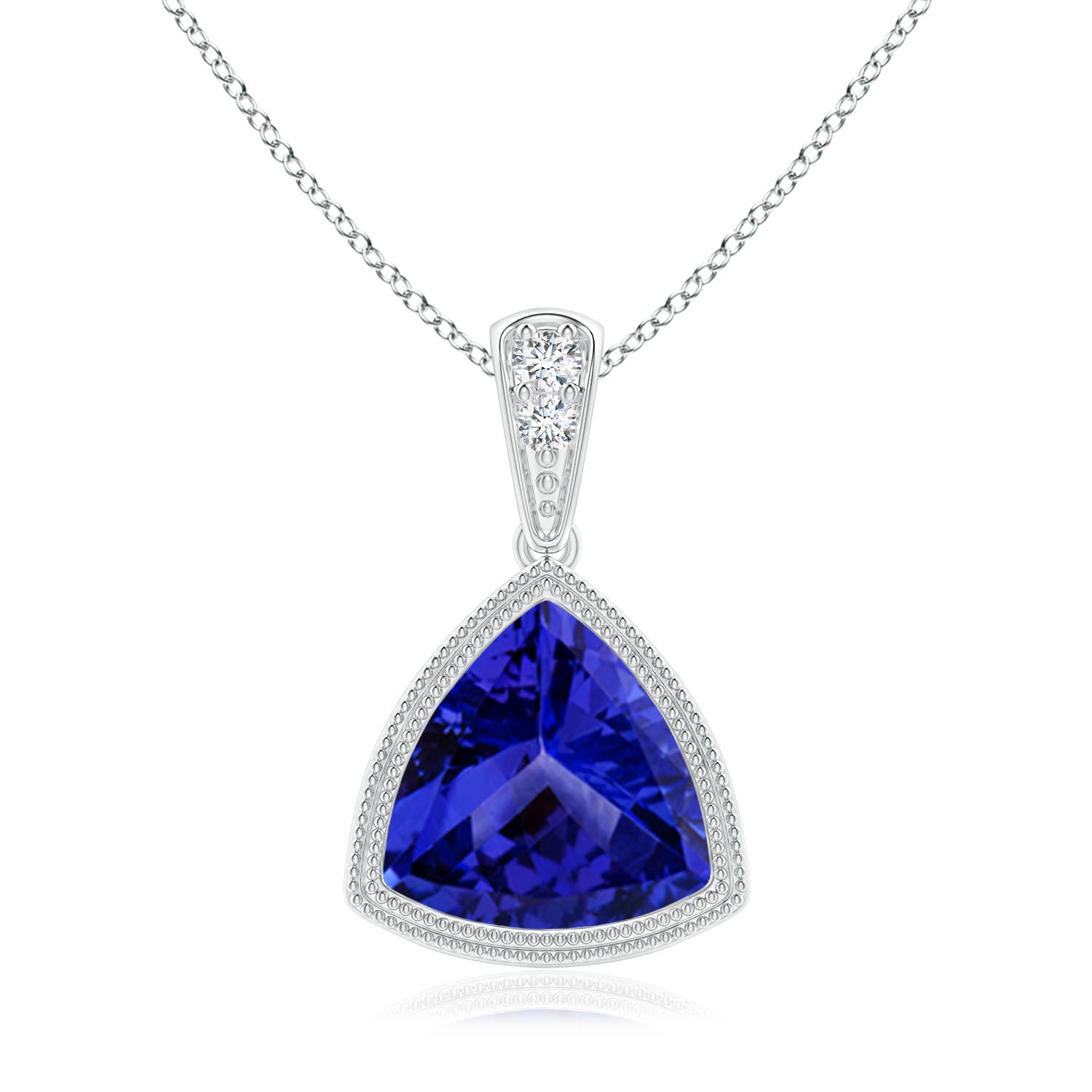 AAAA - Tanzanite / 1.82 CT / 14 KT White Gold