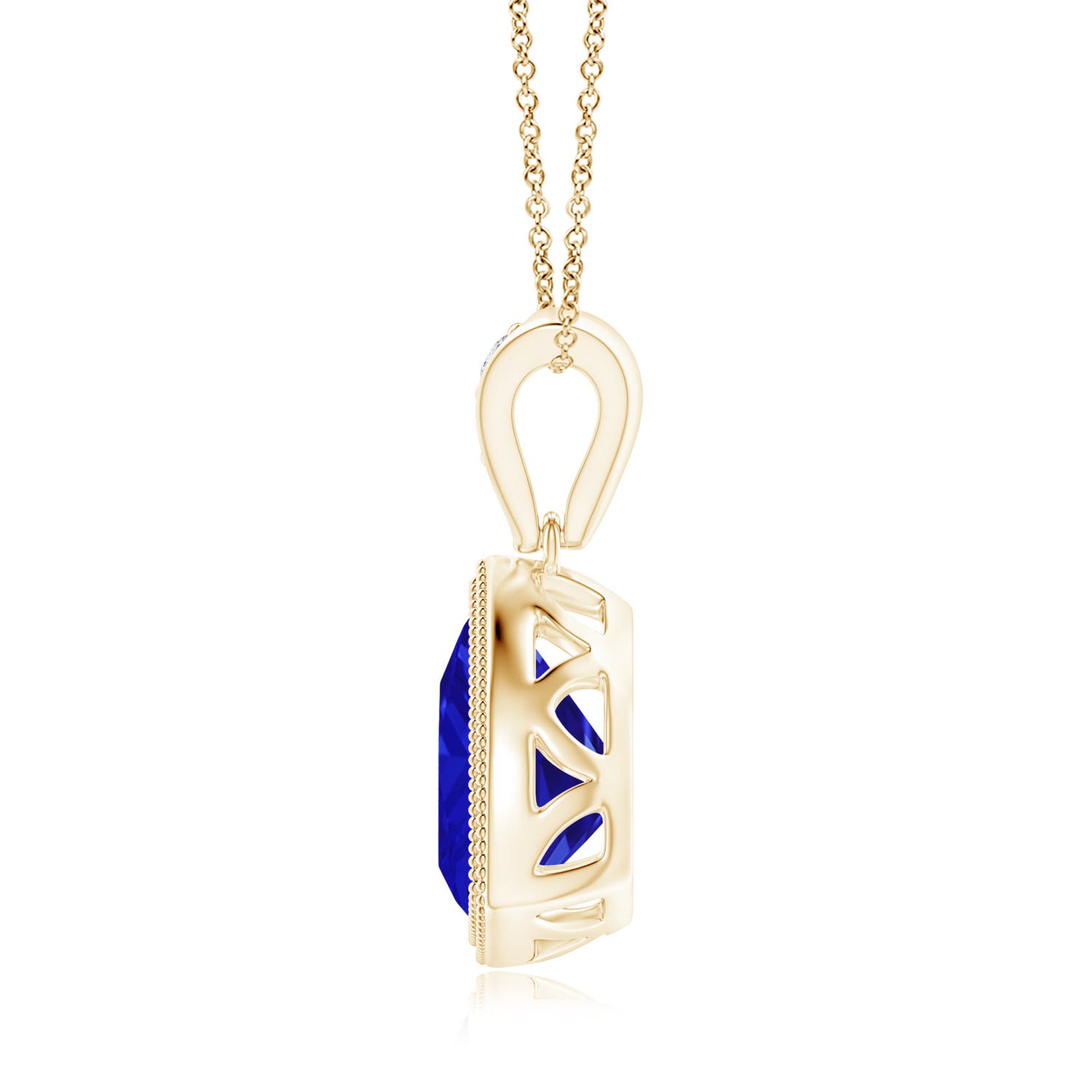 AAAA - Tanzanite / 1.82 CT / 14 KT Yellow Gold