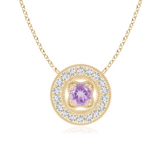 Round A Amethyst