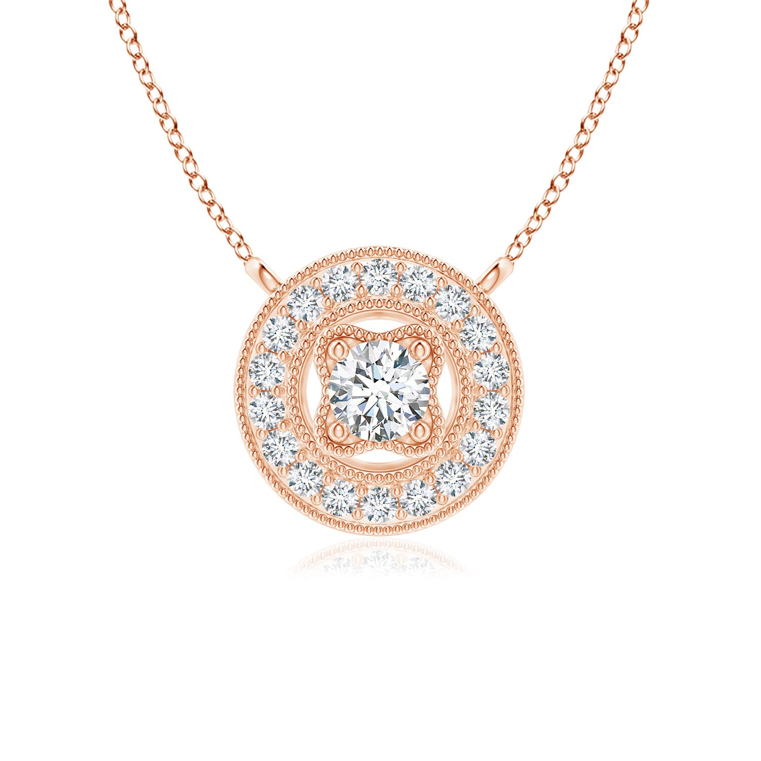 G, VS2 / 0.21 CT / 14 KT Rose Gold