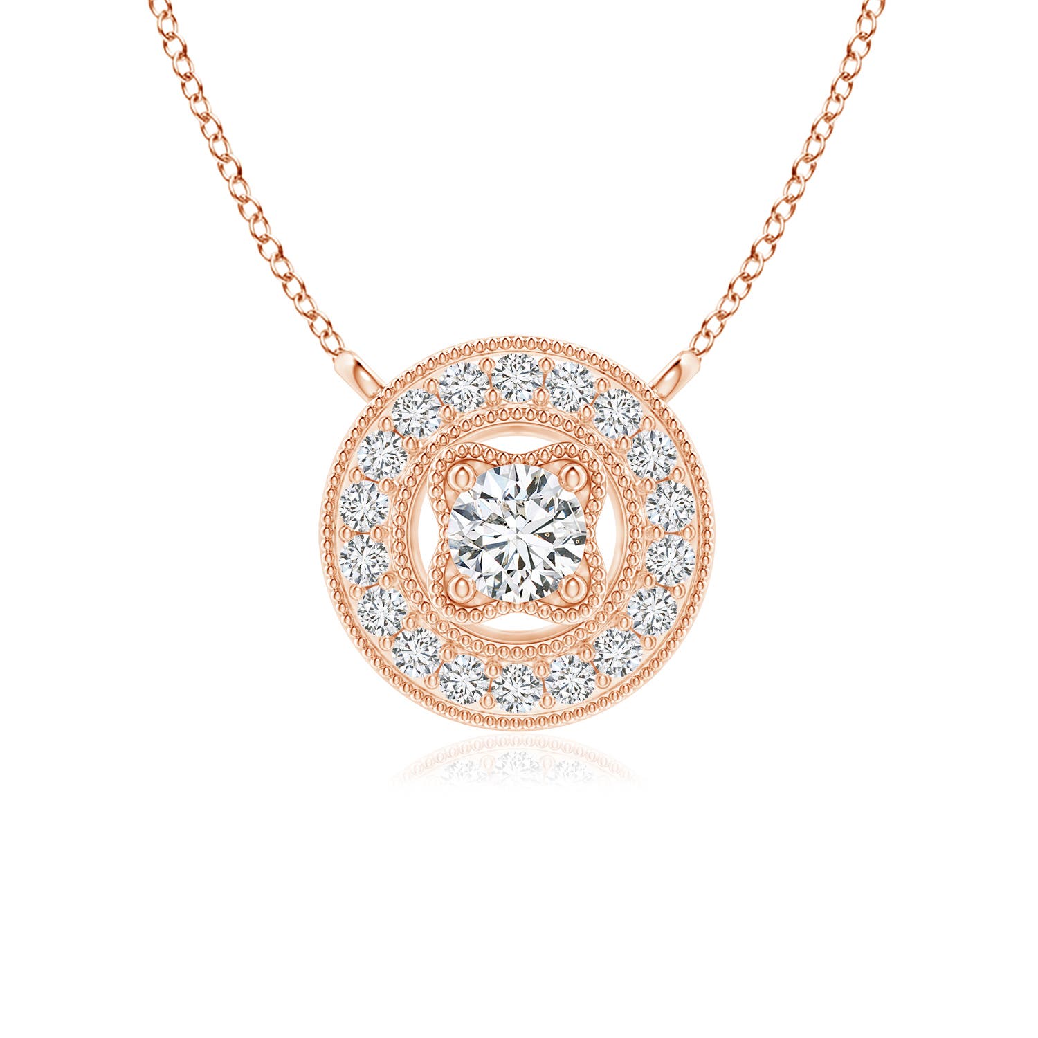 H, SI2 / 0.21 CT / 14 KT Rose Gold