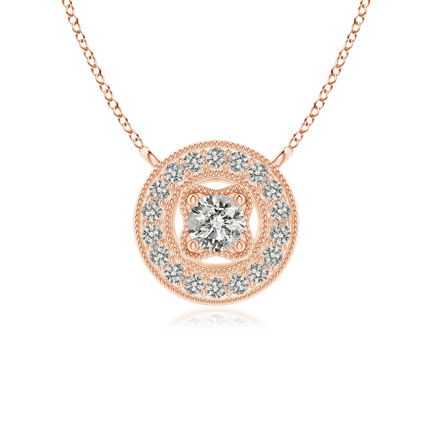 K, I3 / 0.21 CT / 14 KT Rose Gold