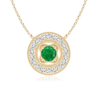 Round AA Emerald