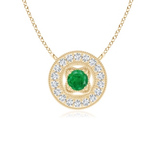 Round AA Emerald