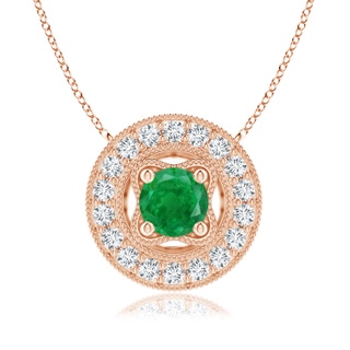 Round AA Emerald