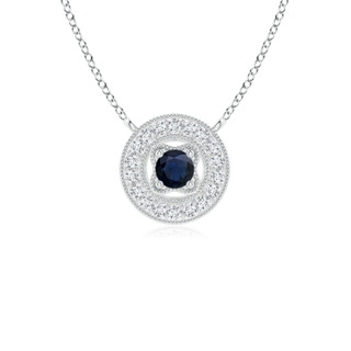 Round A Blue Sapphire