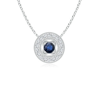 Round AA Blue Sapphire