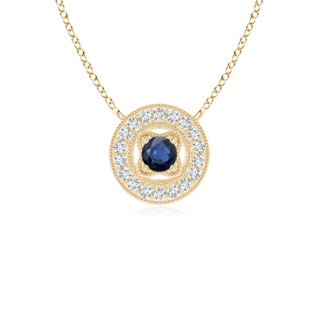 Round AA Blue Sapphire