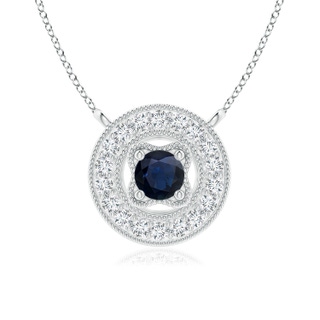 Round A Blue Sapphire
