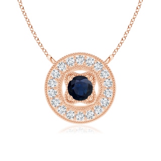 Round A Blue Sapphire