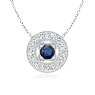 Round AA Blue Sapphire