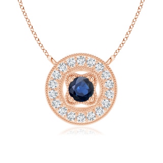 Round AA Blue Sapphire