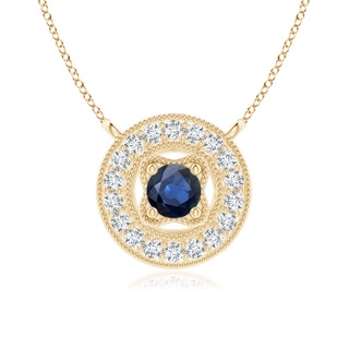 Round AA Blue Sapphire