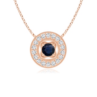 Round A Blue Sapphire