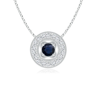 Round A Blue Sapphire