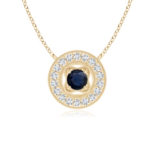 Round A Blue Sapphire