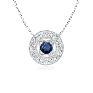 Round AA Blue Sapphire