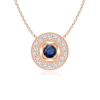 Round AA Blue Sapphire