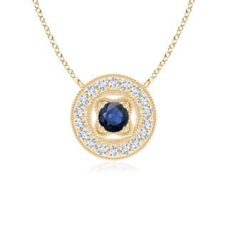 Round AA Blue Sapphire