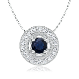 Round A Blue Sapphire