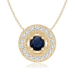 Round A Blue Sapphire