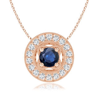 Round AA Blue Sapphire