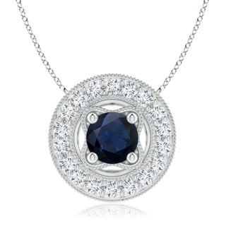 Round A Blue Sapphire