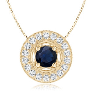 Round A Blue Sapphire