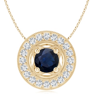 Round A Blue Sapphire