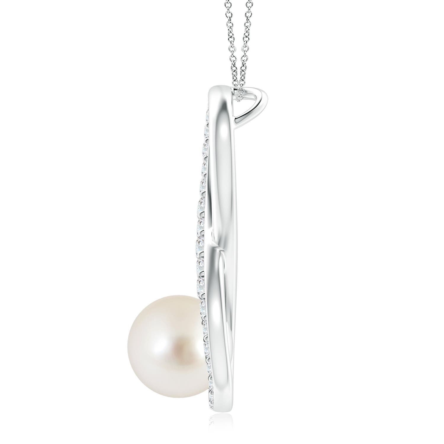 AAAA - South Sea Cultured Pearl / 5.64 CT / 14 KT White Gold