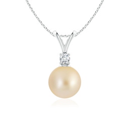 Platinum Platinum Golden South Sea Pearl Necklaces & Pendants