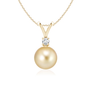 Round AAAA Golden South Sea Cultured Pearl