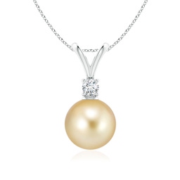 Platinum Platinum Golden South Sea Pearl Necklaces & Pendants