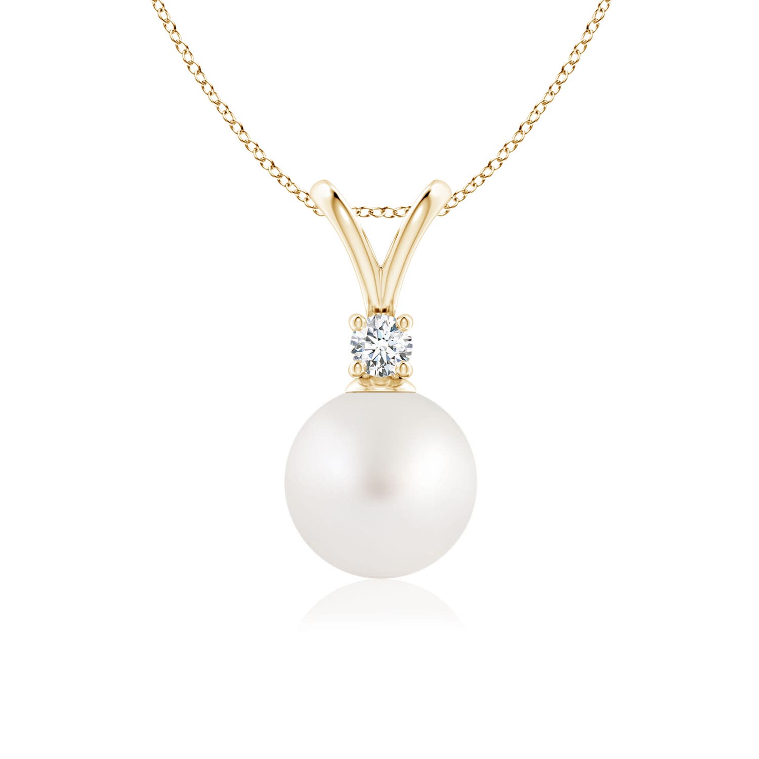 AA - South Sea Cultured Pearl / 3.77 CT / 14 KT Yellow Gold