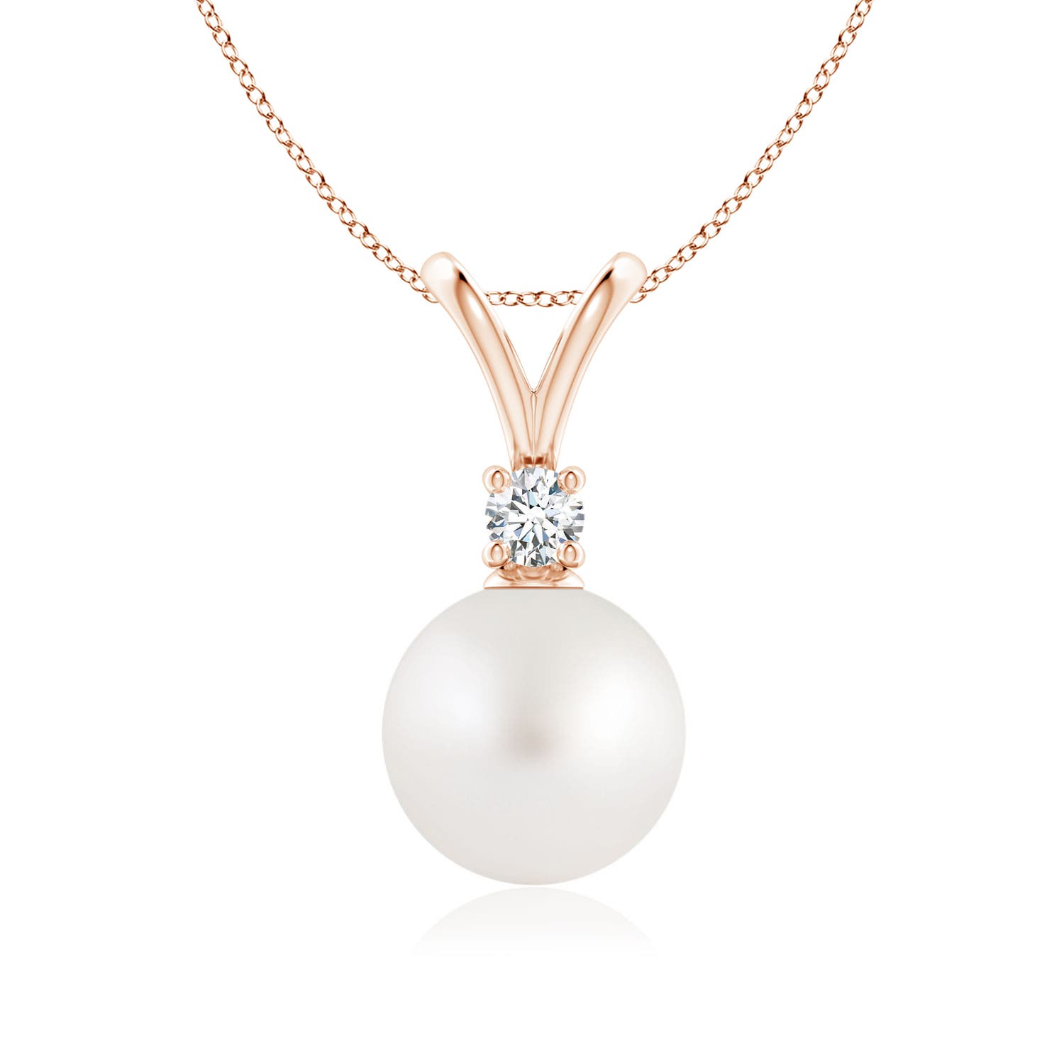 AA - South Sea Cultured Pearl / 5.36 CT / 14 KT Rose Gold