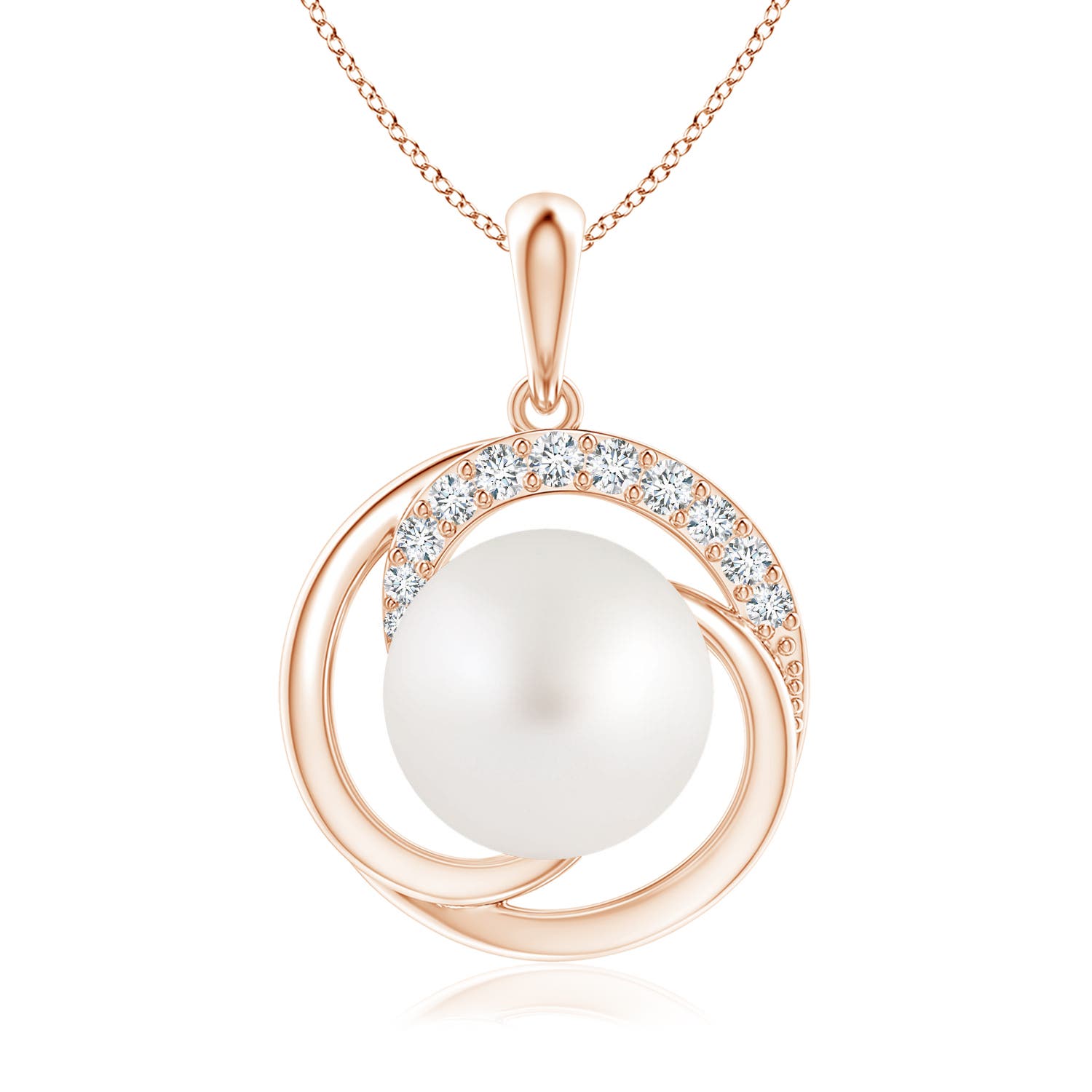 AA - South Sea Cultured Pearl / 7.33 CT / 14 KT Rose Gold