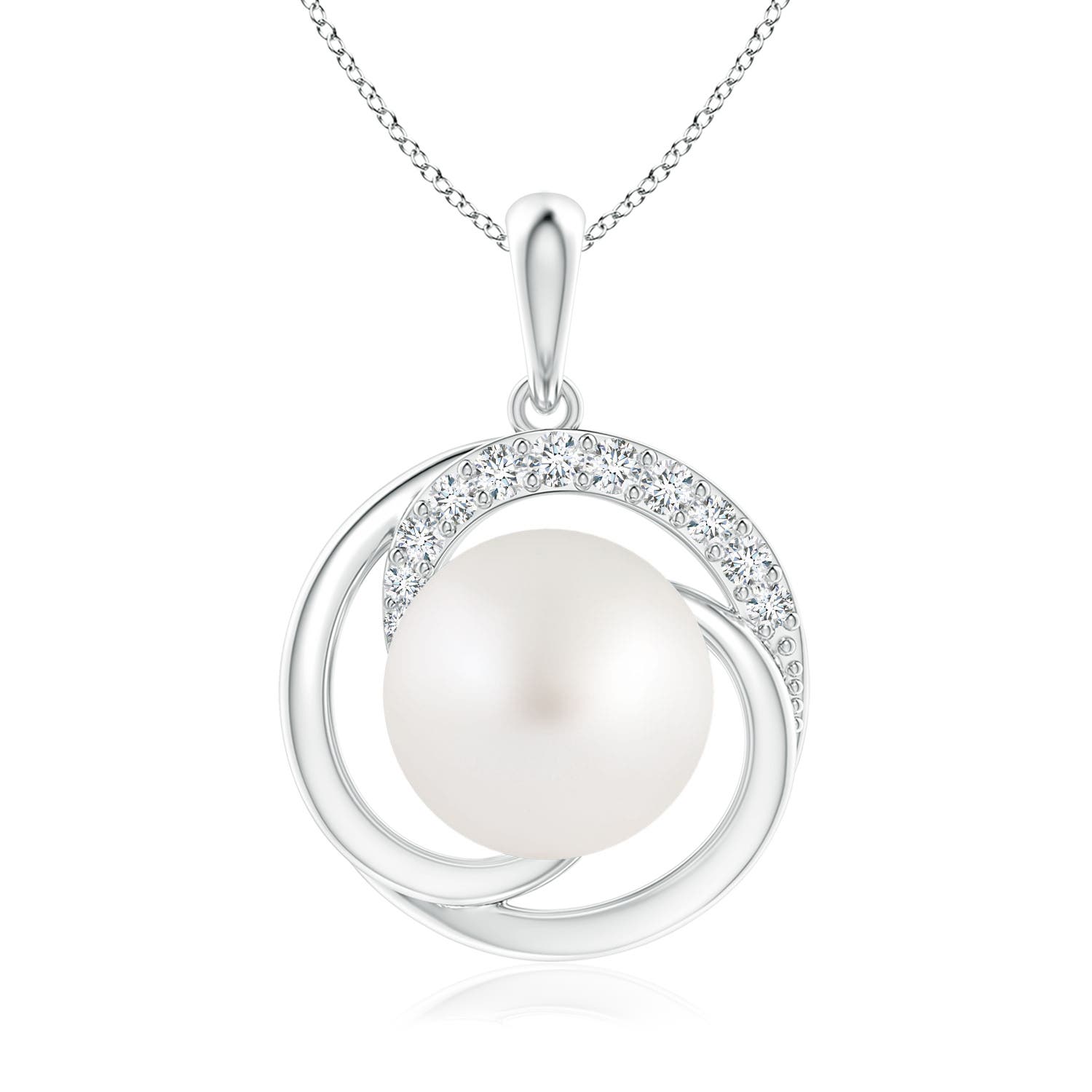 AA - South Sea Cultured Pearl / 7.33 CT / 14 KT White Gold