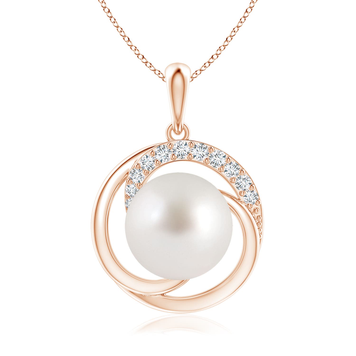 AAA - South Sea Cultured Pearl / 7.33 CT / 14 KT Rose Gold