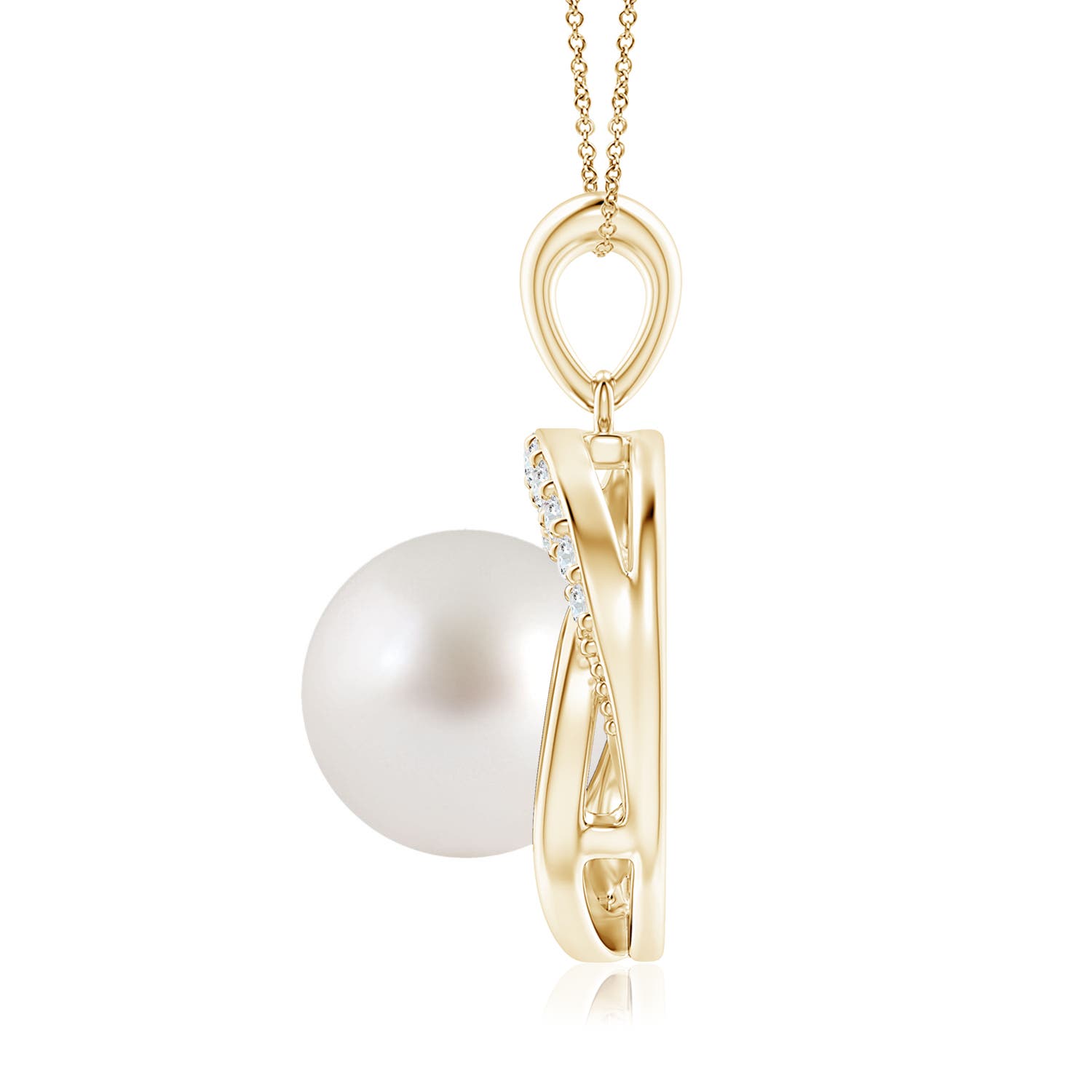 AAA - South Sea Cultured Pearl / 7.33 CT / 14 KT Yellow Gold