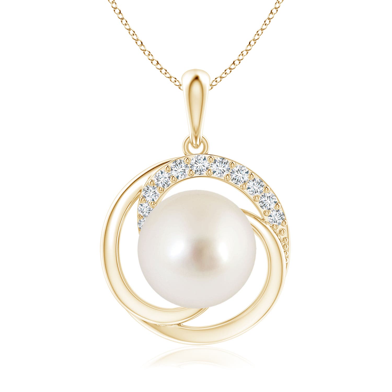 AAAA - South Sea Cultured Pearl / 7.33 CT / 14 KT Yellow Gold