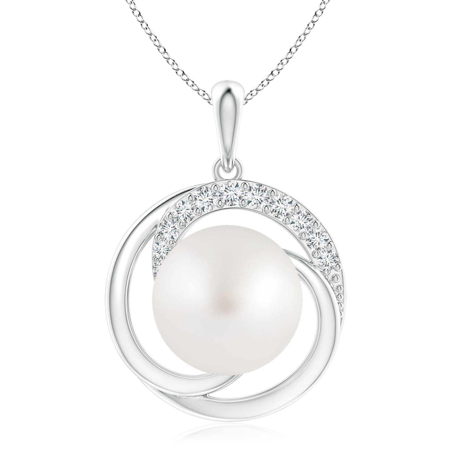 AA - South Sea Cultured Pearl / 9.76 CT / 14 KT White Gold