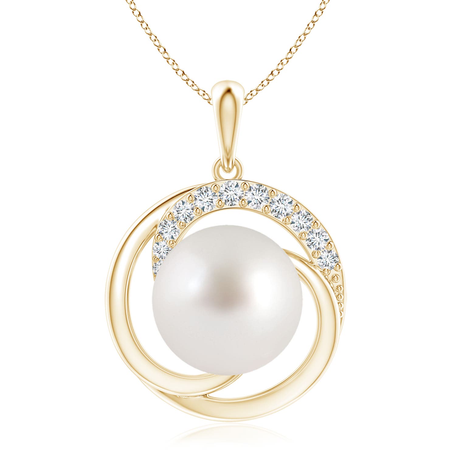 AAA - South Sea Cultured Pearl / 9.76 CT / 14 KT Yellow Gold
