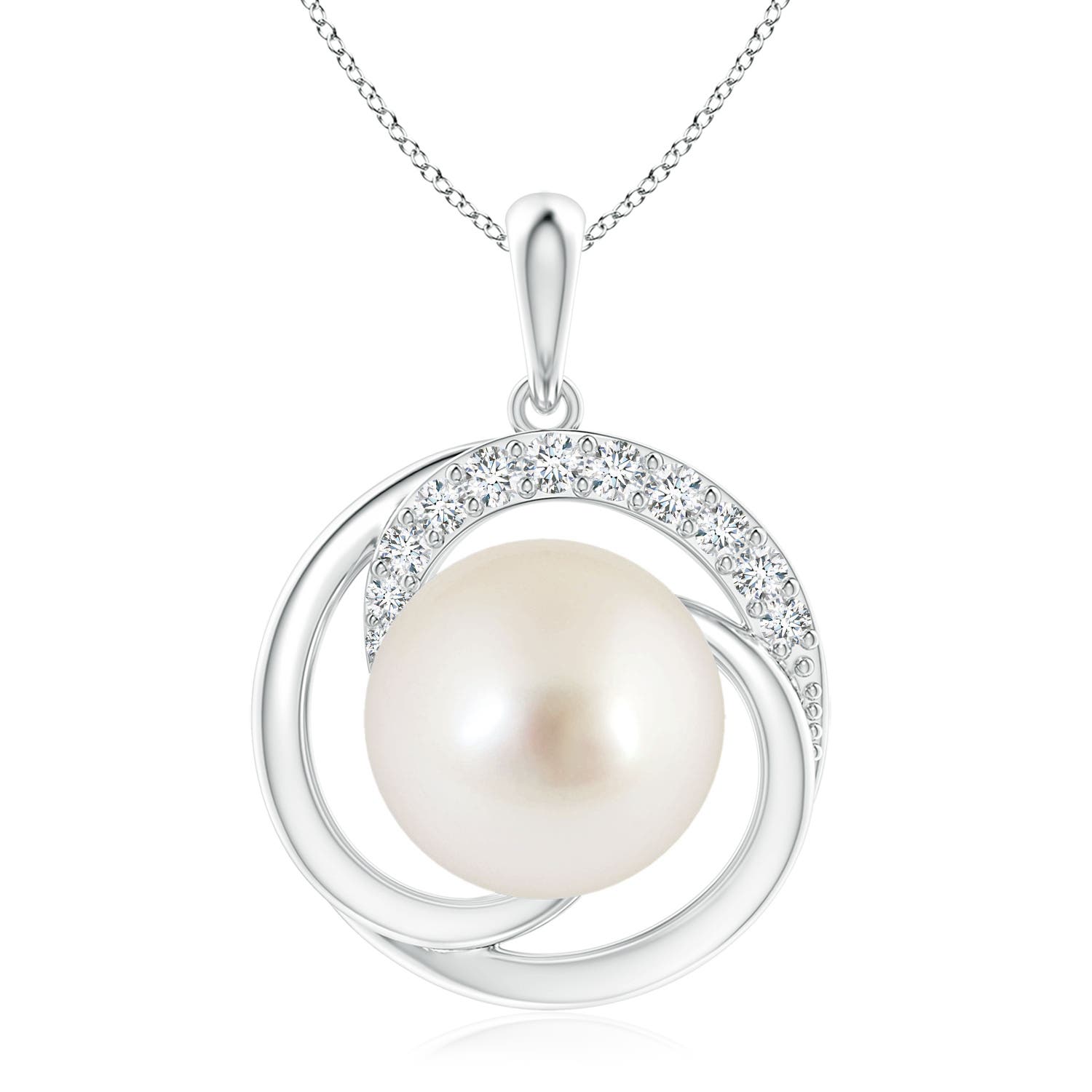 AAAA - South Sea Cultured Pearl / 9.76 CT / 14 KT White Gold