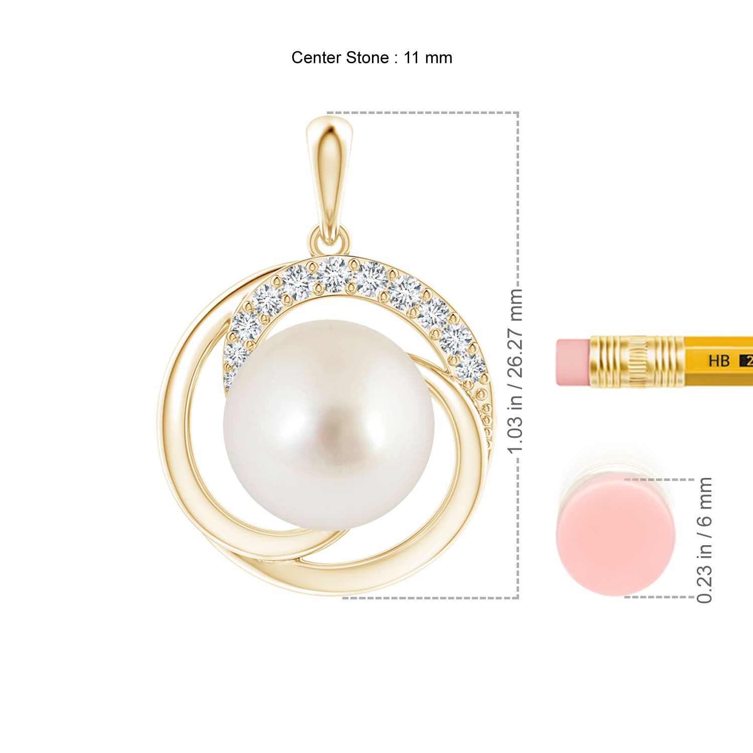 AAAA - South Sea Cultured Pearl / 9.76 CT / 14 KT Yellow Gold